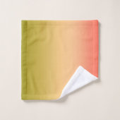Gradient ombre corail blush chaux beige doux flou (Gant de toilette)