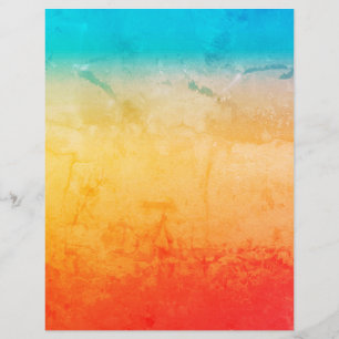 Gradiënt ombre koraal blush beige blue soft blurre flyer