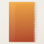 Gradient Ombre Orange Personnalisé (Dos)