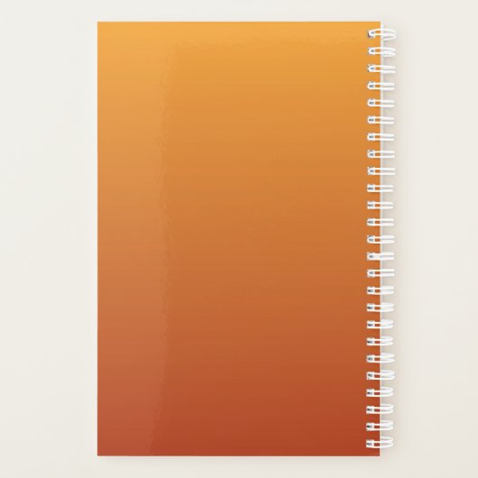 Gradient Ombre Orange Personnalisé (Dos)