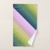 Gradiënt ombre stripe met zachte, troebele groene  bad handdoek (Handdoek)