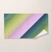 Gradiënt ombre stripe met zachte, troebele groene  bad handdoek (Handdoek)