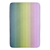 Gradiënt ombre stripe met zachte, troebele groene  badmat (Voorkant Verticaal)
