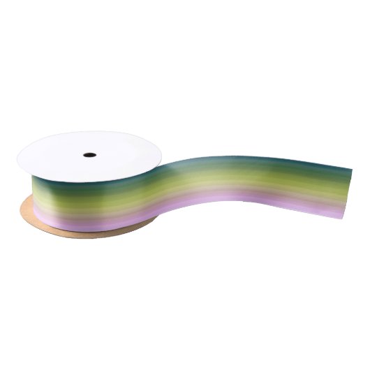 Gradiënt ombre stripe met zachte, troebele groene  lint (Spoel)