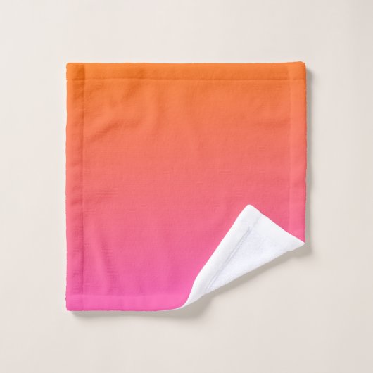 Gradient orange et rose (Gant de toilette)