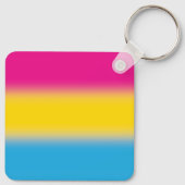 Gradient Pansexual Pride Flag – Kleurrijke Pan Fla Sleutelhanger (Achterkant)