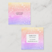 Gradiënt pastel waterverf visitekaartje vierkant (Voorkant / Achterkant)