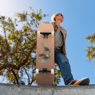 Gradiënt Perzik - diep naar licht Seizoensstemmi Skateboard
