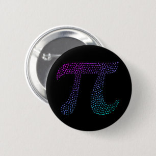 Gradiënt Pi Symbool Pi dag Vroegtijdige Wiskunde Ronde Button 5,7 Cm