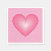 Gradient Pink Heart Design – Pastel Pink Love Sign