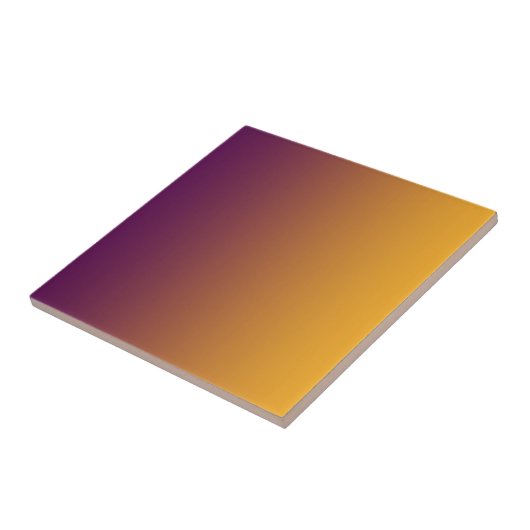 Gradiënt Plum Sinaasappel Keramische Tegel Tegeltje (Zijkant)