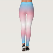 Gradiënt Pride Patten: Trans Leggings (Achterkant)