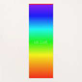 Gradiënt Rainbow Kleuren Liefde is Liefde of Jouw Yogamat (Voorkant)