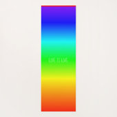 Gradiënt Rainbow Kleuren Liefde is Liefde of Jouw Yogamat (Achterkant)