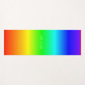 Gradiënt Rainbow Kleuren Liefde is Liefde of Jouw Yogamat (Voorkant (horizontaal))