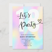 Gradiënt Regenboog Kalligrafie Hartverjaardag Kaart (Voorkant)