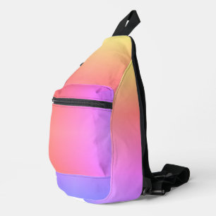 Gradiënt regenboog sling bag