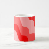 Gradiënt rode golvende oceaangolven koffiemok (Center)