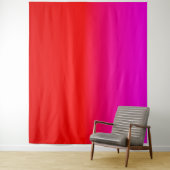 gradiënt rood roze, sjaal, rood, roze wandkleed (In situ)