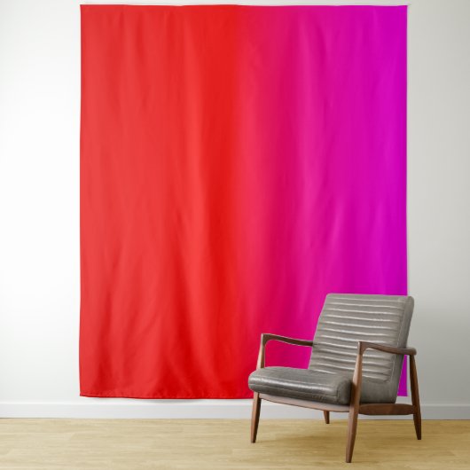 gradiënt rood roze, sjaal, rood, roze wandkleed (In situ)