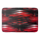 Gradiënt rood tot zwart fonds dat abstracte zigzag badmat (Voorkant)