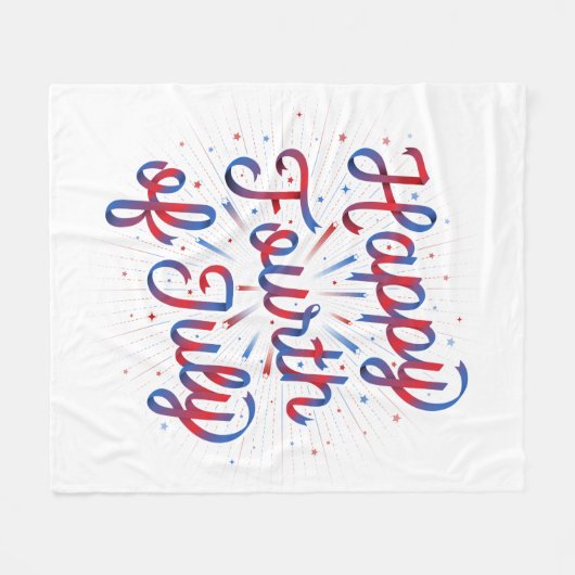 Gradient (rouge/bleu) 4 juillet de couverture (Devant (Horizontal))