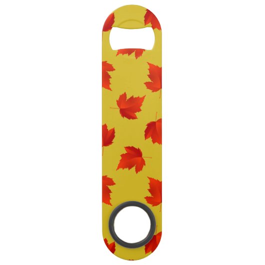 Gradient rouge sec feuille nom personnalisé jaune (Dos)