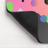 Gradiënt roze achtergrond Geometrische minnaar Muismat (Hoek)