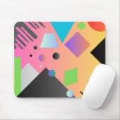 Gradiënt roze achtergrond Geometrische minnaar Muismat (Met muis)