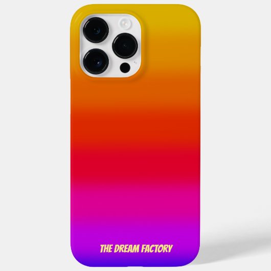Gradiënt Streep Monogram Case-Mate iPhone Case (Achterkant)