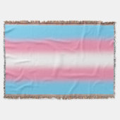Gradient Transgender Pride Flag - Trans Flag Deken (Voorkant)