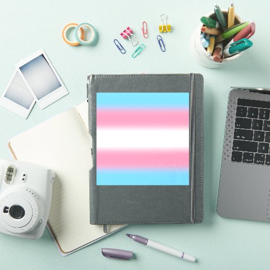 Gradient Transgender Pride Flag - Trans Flag Sticker (iPad Cover)
