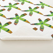 gradient tropics flowers sherpa deken (3/4)