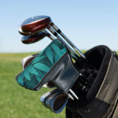 Gradiënt tropische bladeren golfheadcover (Insitu)