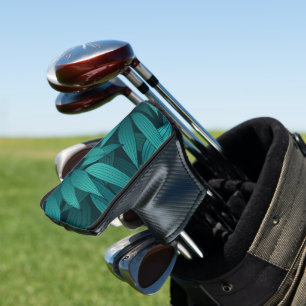Gradiënt tropische bladeren golfheadcover