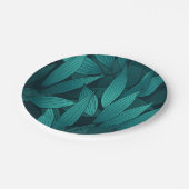 Gradiënt tropische bladeren papieren bordje (Gekanteld)