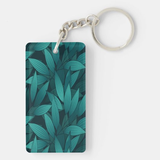 Gradiënt tropische bladeren sleutelhanger (achterkant)