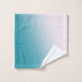 Gradient turquoise et blanc (Gant de toilette)