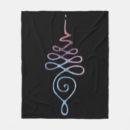 Gradient Unalome Fleece Deken