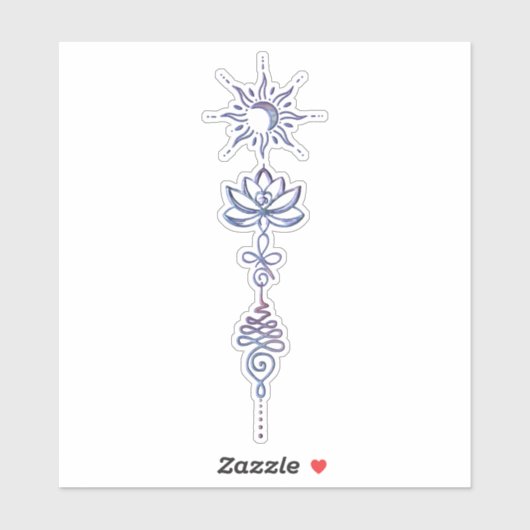 Gradient Unalome Groep Sticker (Vel)