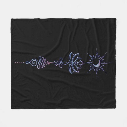 Gradient Unalome Group  Fleece Deken (Voorkant (Horizontaal))