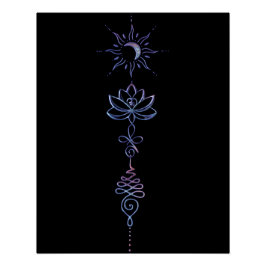 Gradient Unalome Group  Perfect Poster