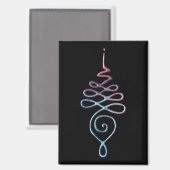 Gradiënt Unalome Magneet (Voorkant / Achterkant)