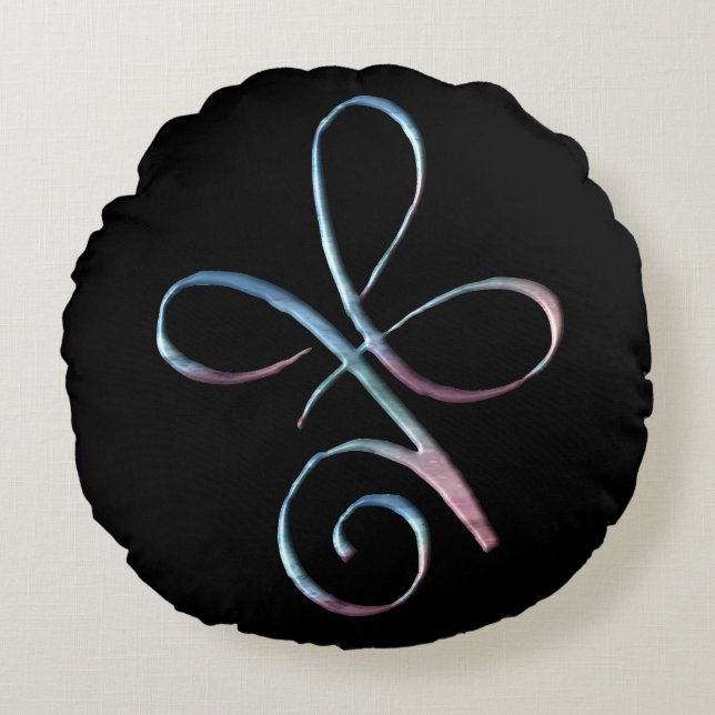 Gradient Unconditional Love Rond Kussen (Voorkant)