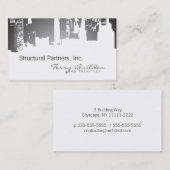 Gradiënt Upside Downtown Horizontale Architect Visitekaartje (Voorkant / Achterkant)