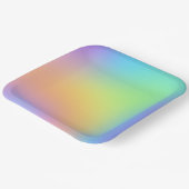 Gradiënt van regenbooggradiënt vun pasta papieren bordje (Gebogen)
