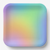 Gradiënt van regenbooggradiënt vun pasta papieren bordje (Voorkant)
