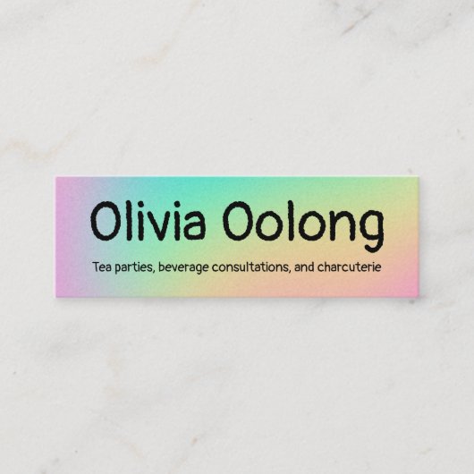 Gradiënt voor onbuigzame regenboog van de klasse Z Mini Visitekaartje (Voorkant)