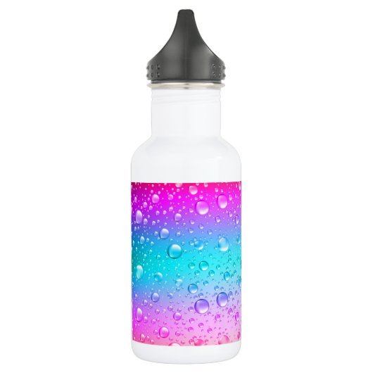 Gradiënt waterdruppeltjes waterfles  (Links)