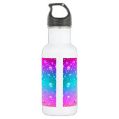 Gradiënt waterdruppeltjes waterfles  (Achterkant)